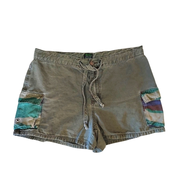 Z. Cavaricci Army Green Cargo Shorts - Picture 1 of 5
